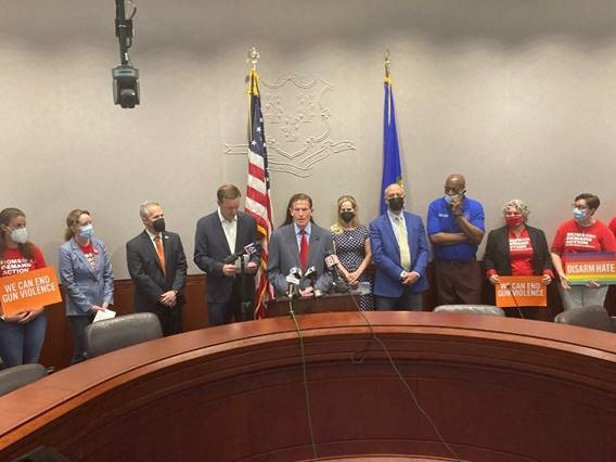 U.S. Senators Richard Blumenthal (D-CT) and Chris Murphy (D-CT) joined gun violence prevention advocates in Hartford to call for action on gun safety legislation following the tragic shooting at Robb Elementary School in Uvalde, Texas. 